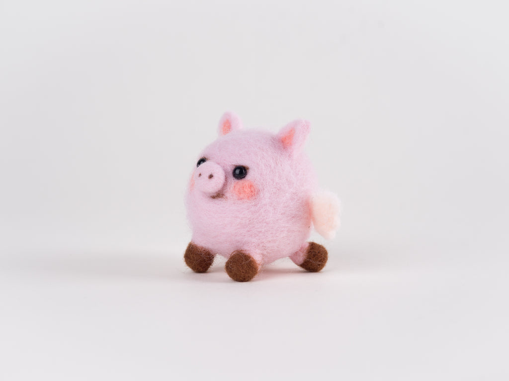 Grumbleton the Pigasus - DIY Needle Felting Kit with Video Tutorials
