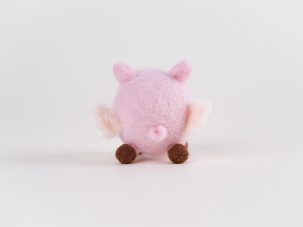 Grumbleton the Pigasus - DIY Needle Felting Kit with Video Tutorials