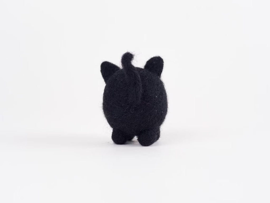 Shadow the Black Cat - DIY Needle Felting Kit with Video Tutorials